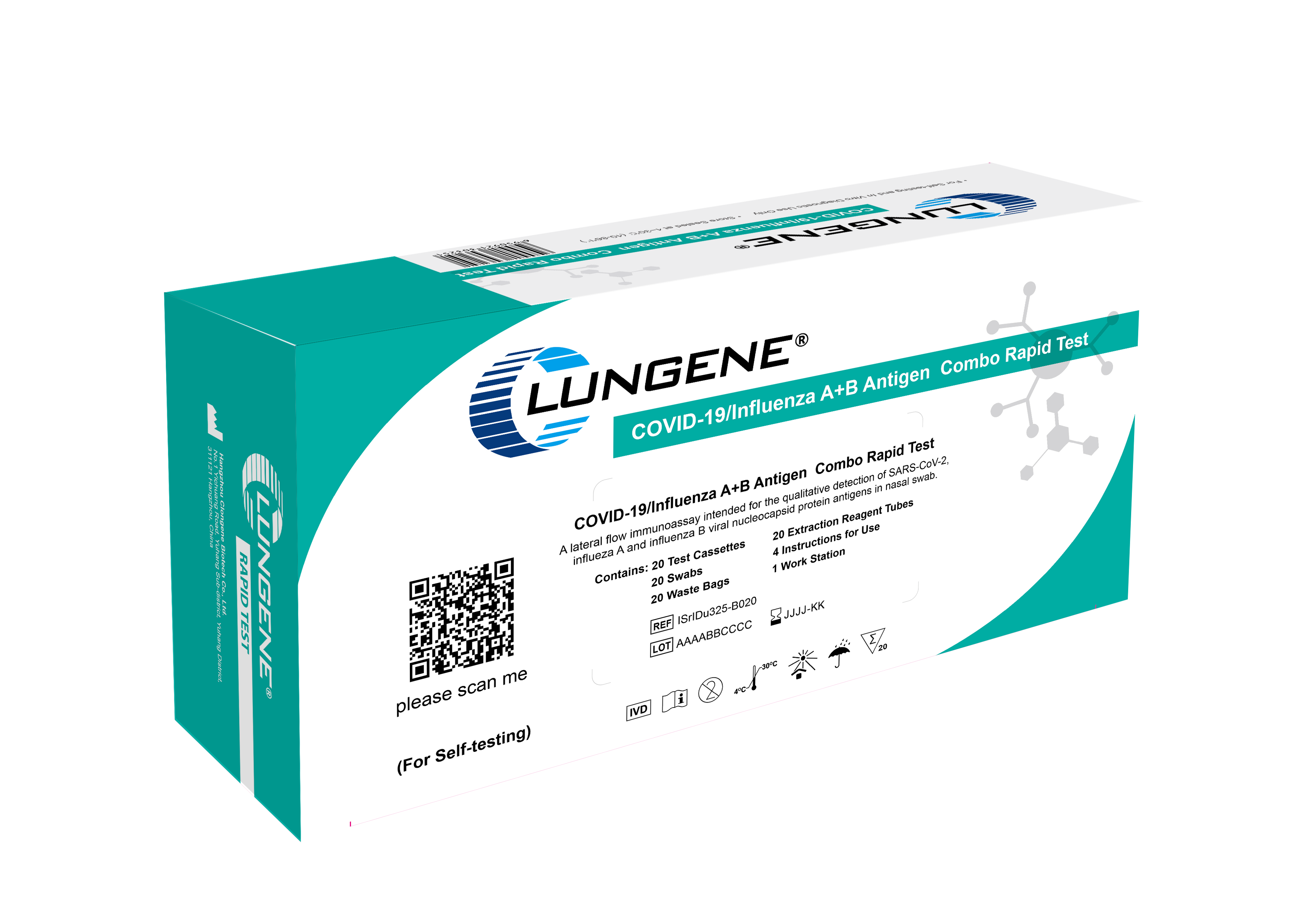 COVID-19/Influenza A+B Antigen Combo Rapid Test (For&nbsp;Self-testing)